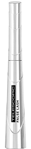 L'Oréal Paris Mascara, Schwarze Wimperntusche für Falsche-Wimpern-Effekt, False Lash Telescopic, Nr. 00 Schwarz, 1 x 9 ml