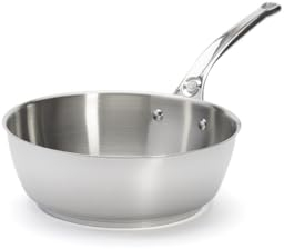 de Buyer - konische Sauteuse MILADY aus Edelstahl - 24 cm - 3411.24, Silber