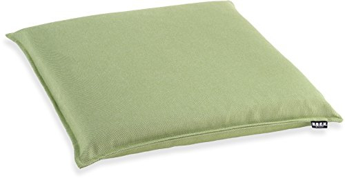 H.O.C.K. Caribe Outdoor Sitzkissen 45x45x4 cm – Wetterfestes Stuhlkissen mit UV-Schutz (Lichtechtheit 7) – Wasserabweisende Gartenstuhl-Auflage – Abnehmbarer Bezug & Waschbar (Pistazie)