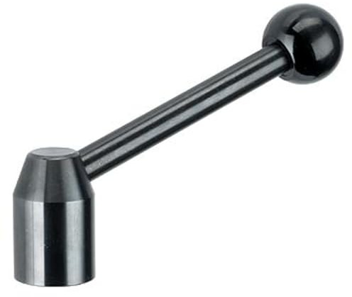 HALDER 24430.0058 Spannhebel/mit Innengewinde, d1=40 mm / d2=M20 / Stahl, Schwarz