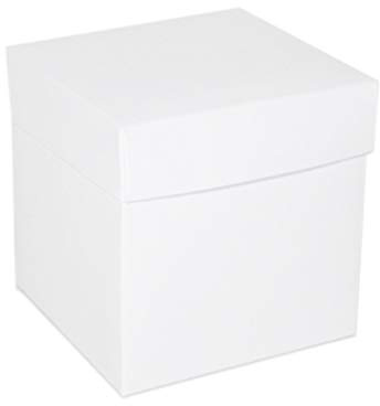 Scatola Pieghevole New Bianca 12x12x12 Cm Pz 10 Bomboniere Fai da Te