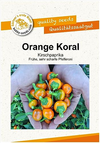 Paprikasamen Orange Koral Kirschpeperoni Portion