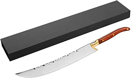 XuSha Champagne Saber Champagne Sword Wine Knife Bottle Opener Wood Handle with Gift Box (Red handle + Gift Box)