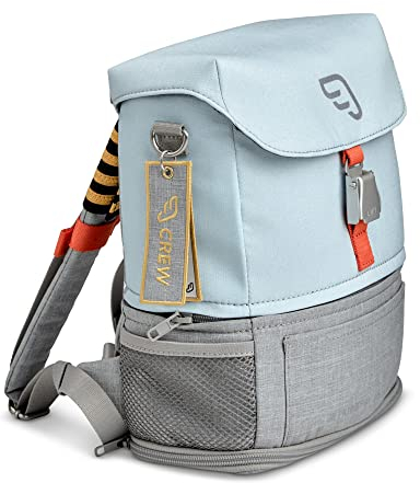 Stokke JetKids BackPack, Blue Sky - Erweiterbares Design für Kinder von 2-7 - Pflegeleichter, wasserabweisender Stoff - Mit herausnehmbarer Sitzunterlage