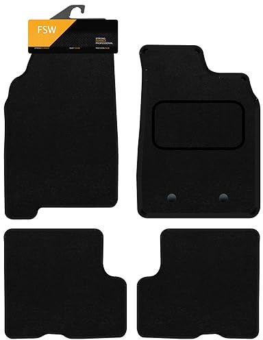 FSW Tailored Car Mats Fits Dacia Duster 2018-2024 with passenger Seat draw | 4-Piece Carpet, Custom Tailored Fit, Anti-Slip, Fitted With Clips