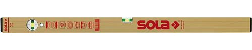 SOLA AZM 180 - Wasserwaage magnetisch 180 cm - starker Halt durch Neodym Magnete - Wasserwaage mit Magnet 180 cm - patentierte SOLA-Focus Libelle