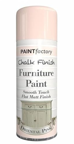 Classic Signature - 2 x Chalk Finish Oriental Pink Spray Paint 400ml - Aerosol Furniture Spray Paint Smooth Touch Matt FinishHome and Office