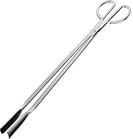 UPTALY Pinza a forbice extra lunga da 62 cm, clip per immondizia in acciaio inossidabile con manico lungo, raccoglitore di rifiuti di grandi dimensioni, morsetto per legna da ardere per addensare