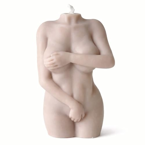 Body Candle – Skulptur Kerze aus Sojawachs – Körperform als Deko & Geschenk, vegan, handmade (Hera nude)