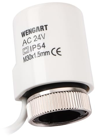Wengart Thermischer Stellantrieb WG2203, ACDC24V Normalerweise Offen Fußbodenheizungsverteiler Fußbodenheizungsteile