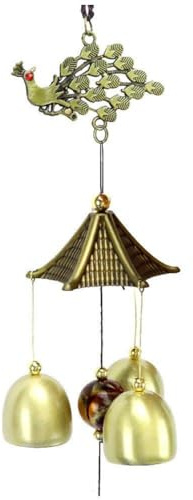 Wind Chime Retro Antike Kupferglocke Gutes Glück Lang Shui Glockenhänge Für Balkon Gartenzimmer Zu Hause