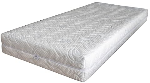 Awek.eu Tencel Matratzenbezug, Schonbezug mit Reißverschluss, 90x200cm, Waschbar bei 40°C (16cm)