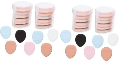 minkissy 6 Kisten Mini-finger-puff Pulver-stiftung Make-up-puffs Für Puder Make-up-puffs-dreieck Kleiner Fingerstoß Schönheits-puff Kissenpuff Puderquaste Hydrophiler Nicht-latex Einstellen
