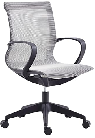 TOTIKI Schreibtischstuhl Büro-Liege-Gaming-Stuhl Mesh High Back Computer-Schreibtisch-Stuhl Executive Task Drehstuhl Ergonomischer Stuhl Bürostuhl(Black)