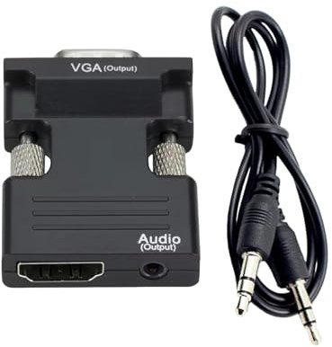 Xasbseulk VGA Male To Female Adapter,Male To USB Female Adapter VGA Converter | USB To VGA Adapter, Display Converter, Monitor Converter For Projector, HDTV