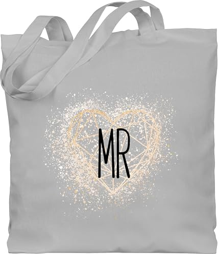 Shirtracer - Baumwolltasche - Hochzeit - Taschen - MR | Bräutigam Geschenk | Verlobung | Liebe | Brautpaar | Ehe | Hochzeitspaar | Verlobter | Hochzeitsgeschenk | Trauung