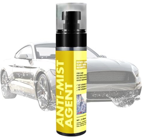 Aerosol antivaho, limpiador de vidrios – Agente antivaho multiusos a prueba de lluvia para automóvil, impermeabilización automotriz, 100 ml, spray de parabrisas para deformador de ventana de coche,