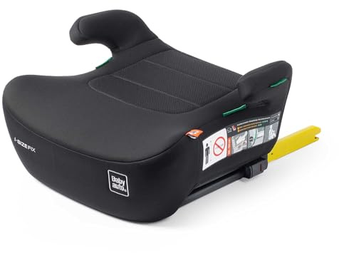 BABYAUTO – Alzador de coche Seguro y Cómodo GEKKO - I-size - desde los 7 a los 12 años - ISOFIX - para niños desde los 125 a 150 cm de altura (JET BLACK)
