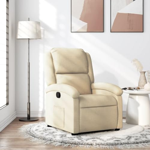 Xichuzi Relaxsessel Creme Stoff, Relaxsessel, Fernsehsessel, Kinosessel, Gaming Couch - 371760