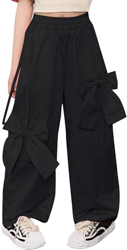 Happy Cherry Pantalon Jazz Fille Hip Hop Danse Pantalons Baggy Y2k Parachute Pants Enfant Fille Streetwear 160