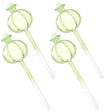 AKOOSY 4 pièces Boule Arrosage Automatique pour Plantes Clair Forme Cactus Système Auto Arrosage Pratique pour Intérieur Plantes Pot et Suspension Irrigation pour Fleurs