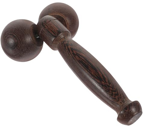Beaupretty Gesichtsmassageroller aus Hölzern für Frauen mit Doppeltem Kugel Design Handlich zur Hautauffrischenden Massage von Stirn und Gesicht Praktisch und Effektiv