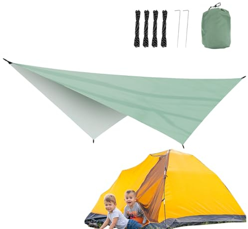 Tenda Ombreggiante a Vela,Copertura Impermeabile per Ombra Solare e - Tessuto Impermeabile per Esterni Terrazza,Per Giardino Balcone Camping Picnic e Attivita All Aperto