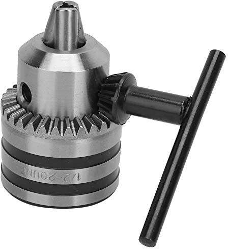 ZASCHMOY 3.0-16MM 1/2-20UNF Drill Chuck Adapter Kit with Key-Type Drill Chuck and 1/4 Hex Adapter. High-, Rust-Resistant Material Suitable for Electric Drills.
