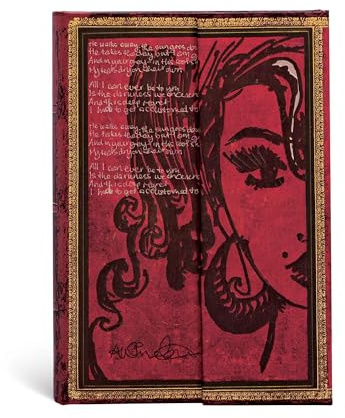 Faszinierende Handschriften Amy Winehouse Tears Dry - Faux Leder - Notizbuch Mini Unliniert - Paperblanks