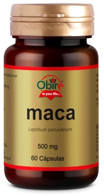 Obire | Maca 500 mg | 60 Cápsulas | Favorece el Bienestar Hormonal y la Vitalidad | Rico en Aminoácidos, Minerales, Proteínas y Vitaminas