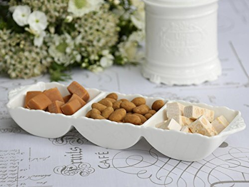 Chic antik snackskål Provence nostalgisk porslin serveringsskål