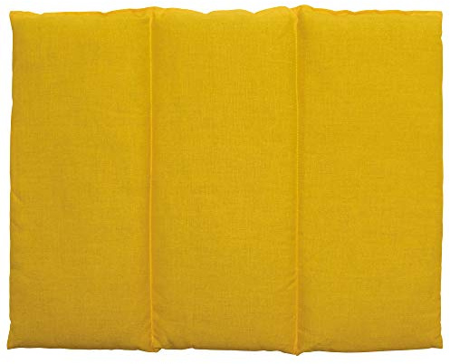 Coussin aux graines de colza - Taille 40x30-3 compartiments - mangue - Coussin thermique - Coussin aux graines - Compresse froide -