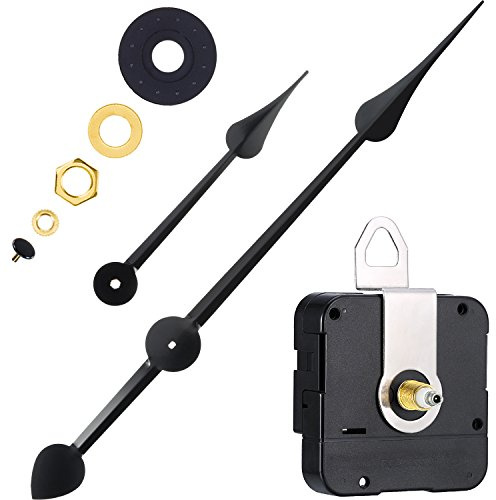 Hicarer Mecanismo de Movimiento de Reloj de Alto par con manecillas Grandes de 270 mm (Longitud del Eje: 20 mm)