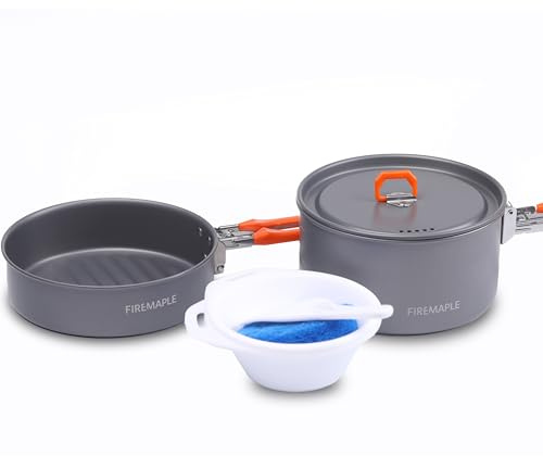 Fire-Maple Feast Camping Geschirr Set aus Edelstahl und eloxiertem Aluminium Feast