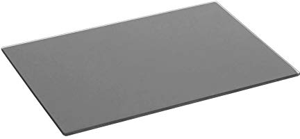 Harbour Housewares Glass Chopping Board - 30x20cm - Grey - Small Dining Place Mats Cutting Mat Worktop Saver for Kitchen Cooking, Baking, Vegetable Preparation