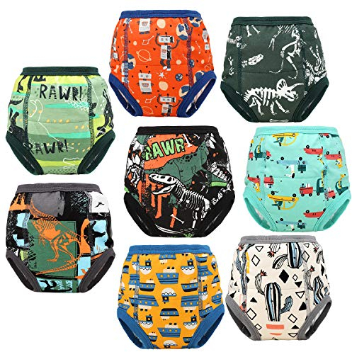 FLYISH DIRECT Töpfchen Trainingshose 8 Stück Trainingshose Kinder Töpfchen, Kleinkind Trainingshöschen,90/2T,2 Jahre