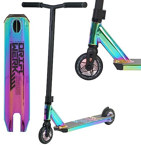 Driftwerk Stunt Scooter Freestyle Tretroller Kinderroller DS1.5 Neochrome Rainbow