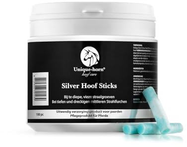 Unique-horn hufstäbchen 100 Stück | Die Lösung für tiefe Strahlfäule | zur Bearbeitung tiefer Strahlfäulefälle