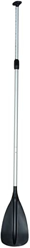 Enero Aluminium Paddel für SUP Board – Aluminium & ABS Höhenverstellbares Paddel 165-208cm – Griff mit T-Griff – Faltbares Ruder für Wassersport – Schwarz & Silber