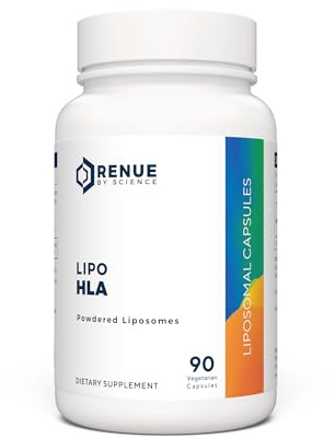 Renue By Science Hyaluronic Acid | HLA Liposomal Hyaluronic Acid Supplements | 90 Acido Hialuronico Capsules - 150mg Hylunaric Acid per Serving | Non-GMO | Made in The USA Third-Party Tested
