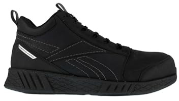 Reebok - Chaussures de sécurité montantes noire en cuir embout composite FUSION S3 SRC ESD 42 Noir