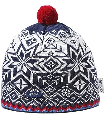 kama Strickmütze Merino AW41 Herren aus Feinster Merinowolle mit Gore - Windstopper Membran I Hergestellt in EU
