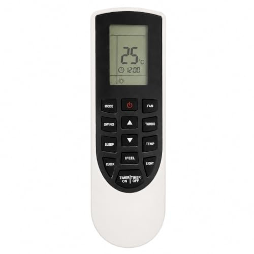 TALENTEC Home | Control Remoto YAN1F1. Reemplazo para Aire Acondicionado. Compatible con GREE y Sharp | Mando a Distancia Universal de Repuesto | Color Negro y Blanco