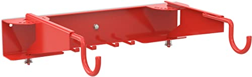 Fahrradhalter 3730 zur Wandmontage | verstellbare Arme Stahl verzinkt und lackiert RAL 3000 rot | Wandhalterung Fahrrad Fahrradständer Wand | Dreifke®