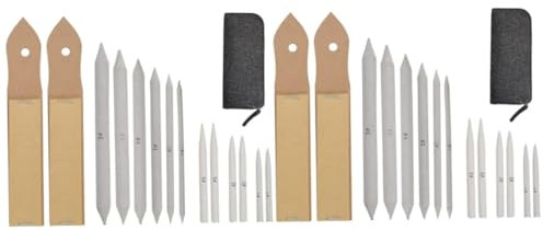 NUOBESTY 30 Piezas Accesorios de Dibujo de bocetos Bloque de Papel de Lija batidoras de Arte Palos muñón de Mezcla de Papel muñón de Dibujo de Arte tocón de árbol arepa alumno