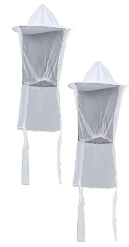 2 Stück Imkerhut, Imkerwerkzeuge, Schutzhut mit Atmungsaktivem Netz für, Jäger, Wanderer, Outdoor-Imkerschutzhut mit Elastischem, Atmungsaktivem Netz