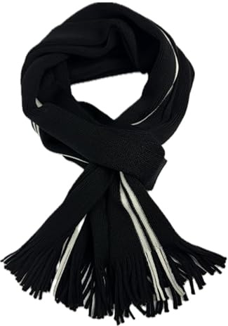 Rotfuchs Herrenschal Business Schal warm angenehm weich Strickschal mit Fransen