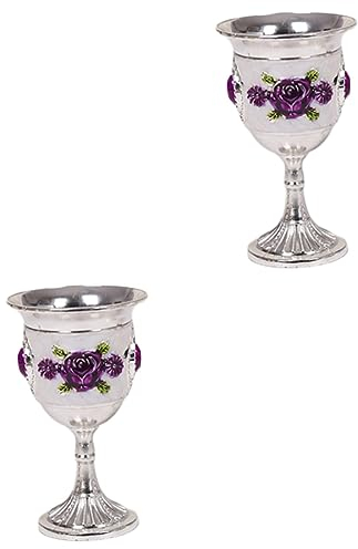 TOPBATHY 2 Pièces verre de vin rouge verre reutilisable shooter gobelet à vin gemme calice s à whisky décorations de mariage incassable à cocktail Saint Graal
