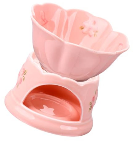PAMINGONO Chocolate Fondue Ceramic Candy Melting Pot Cheese Melting Furnace Kitchen Supplies for Fondue Pot Use in Home Party Scenario
