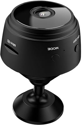 Telecamera spia WiFi 1080P con visione notturna | Rilevamento del movimento e 32 GB SD Card | Sorveglianza wireless interno/esterno tramite app mobile - JCHENG Security